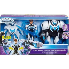 Boneco Max Steel Max 3 em 1 - Mattel