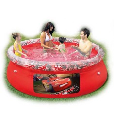 Piscina Inflável 1.080 l Redonda Bestway Fast Set Carros 91026
