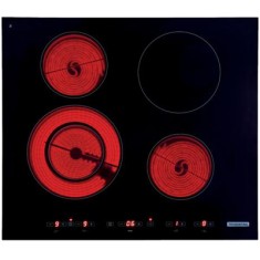 Cooktop Tramontina Prime Square 4 Bocas Acendimento Superautomático 4EV 60 Slim