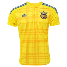 Camisa Torcedor Ucrânia I 2016 sem Número Adidas