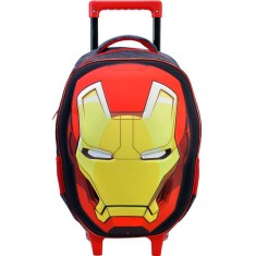Mochila com Rodinhas Escolar Xeryus Avengers Faces Homem de Ferro 16 5480