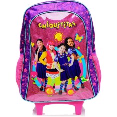 Mochila com Rodinhas Escolar Pacific Chiquititas Brilhar G