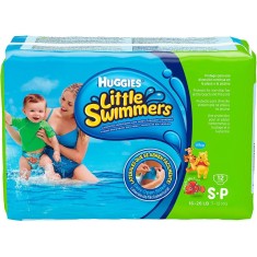Fralda para Piscina e Mar Huggies Little Swimmers Tamanho P 12 Unidades Peso Indicado 7 - 11kg