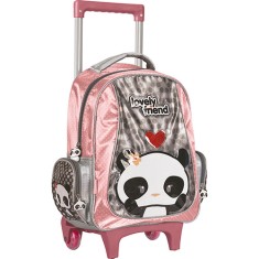 Mochila com Rodinhas Escolar Tilibra Lovely Friend 140198