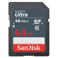 Cartão de Memória SDXC SanDisk Ultra 64 GB SDSDUNB-064G