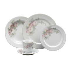 Aparelho de Jantar Redondo de Porcelana 30 peças - Schmidt Elizabeth