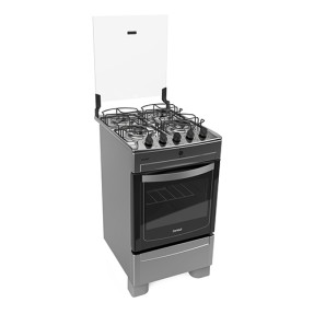 Fogão de Piso Consul 4 Bocas Acendimento Automático Acabamento Inox CF750AR