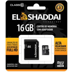 Cartão de Memória Micro SDHC com Adaptador El Shaddai 16 GB 61442