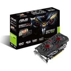 Placa de Video NVIDIA GeForce GTX 960 4 GB GDDR5 128 Bits Asus STRIX-GTX960-DC2OC-4GD5