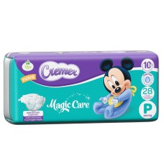 Fralda Cremer Disney Baby Magic Care Tamanho P Jumbinho 28 Unidades Peso Indicado Até 6kg