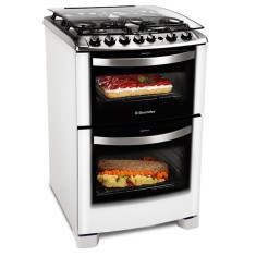 Fogão de Piso Electrolux Celebrate Duplo Forno 4 Bocas Acendimento Automático com Forno Duplo Grill 56DTB