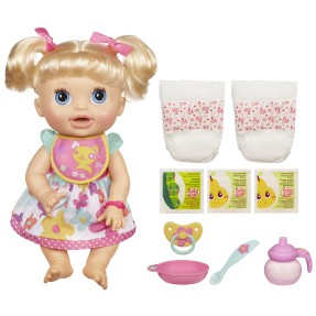 Boneca Baby Alive Comer e Brincar Loira Hasbro