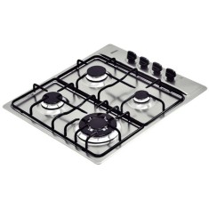 Cooktop Tramontina Perfecta Square 4 Bocas Acendimento Superautomático Acabamento Inox 4GX Tri 60