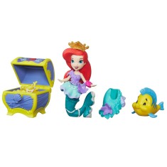 Boneca Princesas Disney Mini Princesa Ariel E Acessório Hasbro