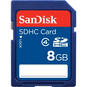 Cartão de Memória SDHC SanDisk 8 GB SDSDB-8192