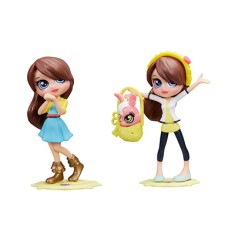 Boneca Littlest Pet Shop Estilo Blythe e Heidie Petite Hasbro