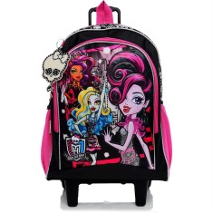 Mochila com Rodinhas Escolar Sestini Monster High 15Y01 M