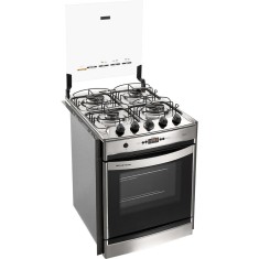 Fogão de Embutir Brastemp Clean Timer 4 Bocas Acendimento Automático Acabamento Inox BYO4TAR