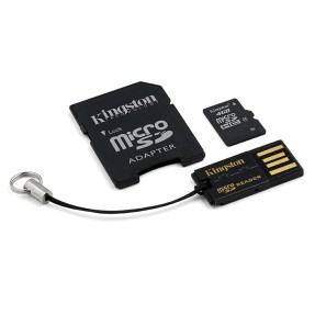 Cartão de Memória Micro SDHC com Adaptador Kingston 4 GB MBLY4G2/4GB