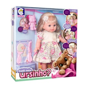 Boneca Cadê meu Ursinho? Cotiplás