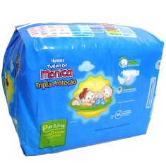 Fralda Huggies Turma da Mônica Tripla Proteção Tamanho P Regular 11 Unidades Peso Indicado Até 6kg