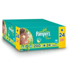 Fralda Pampers Total Confort Tamanho M 200 Unidades