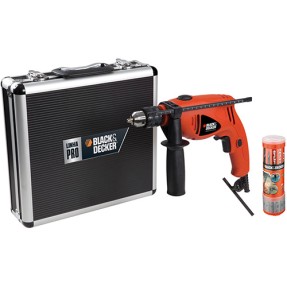 Kit Furadeira Impacto 1/2 550W Black&Decker - HD500AC-BR