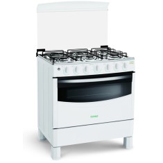 Fogão de Piso Consul Erva Doce 6 Bocas Acendimento Automático CF376
