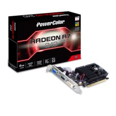 Placa de Video ATI Radeon R7 240 2 GB DDR3 64 Bits PowerColor AXR7 240 2GBK3-HLE
