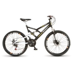 Bicicleta Mountain Bike Colli Bikes 21 Marchas Aro 26 Suspensão Full Suspension Freio a Disco Renault Pro-XT