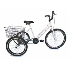 Bicicleta Triciclo Valdo Bike Aro 26 Freio V-Brake Floral