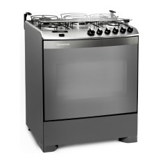 Fogão de Piso Brastemp 5 Bocas Acendimento Automático Acabamento Inox BFS5QBR