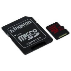 Cartão de Memória Micro SDXC com Adaptador Kingston 64 GB SDCA3/64GB