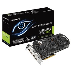 Placa de Video NVIDIA GeForce GTX 960 4 GB GDDR5 128 Bits Gigabyte GV-N960G1 GAMING-4GD