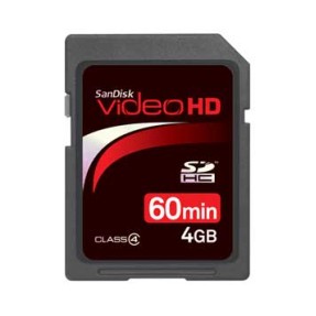 Cartão de Memória SDHC SanDisk 4 GB SDSDHV-004G