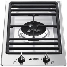Cooktop Smeg Dominó 1 Boca Acendimento Automático Acabamento Inox PGF31G