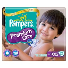 Fralda Pampers Premium Care Tamanho XXG Mega 32 Unidades Peso Indicado +13kg