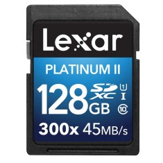 Cartão de Memória SDXC Lexar Platinum II 128 GB LSD128BBNL300