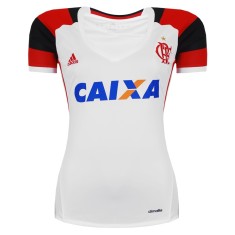 Camisa Torcedor feminina Flamengo II 2016 sem Número Adidas