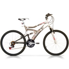 Bicicleta Mountain Bike Track & Bikes 21 Marchas Aro 26 Suspensão Full Suspension Freio V-Brake Boxxer
