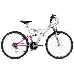 Bicicleta Mountain Bike Track & Bikes 18 Marchas Aro 26 Suspensão Full Suspension Freio V-Brake TB200XS