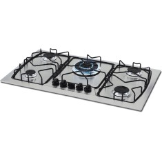 Cooktop Fischer 5 Bocas Acendimento Superautomático Acabamento Inox 49439603
