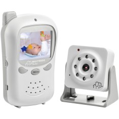 Babá Eletrônica Multilaser com Câmera Visão Noturna 250 metros BB126
