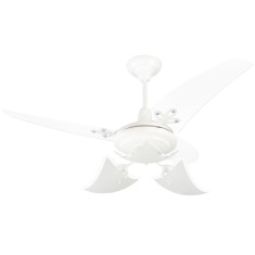 Ventilador de Teto Arge Majestic Lúmina Cristal 112 cm 3 Pás