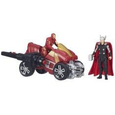 Boneco Avengers Thor Homem de Ferro A Era de Ultron com Veículo B1501 - Hasbro